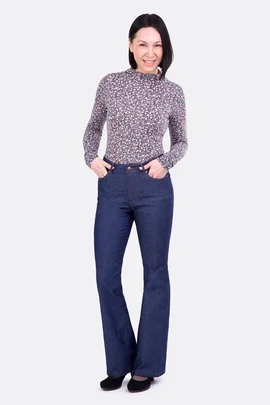 Schnittmuster Damenjeans Schlaghose selber nähen