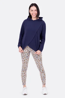 Gemütliches Winter-Outfit Hoodie Leggings nähen 