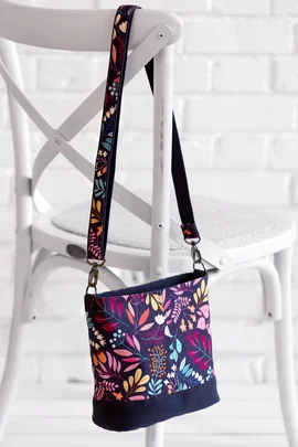 Schnittmuster Tasche aus Canvas mit Kunstleder Boden selber nähen