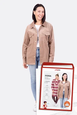 Papierschnittmuster für Hemdjacke Fiona zum Selbernähen