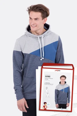 Papierschnittmuster Luke Freestyle Hoodie selber naehen