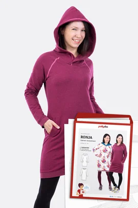Papierschnittmuster Ronja Sweatkleid selber naehen