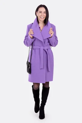 Schnittmuster Damenmantel aus Walkloden mit Spatenkragen selber nähen