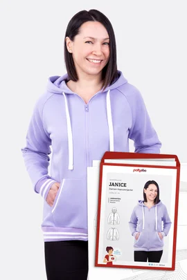 Papierschnittmuster Janice Kapuzenjacke selber nähen