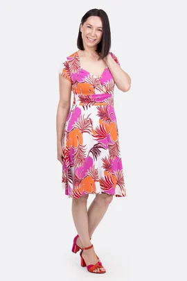 Schnittmuster Jerseykleid sommerlich Herzausschnitt selber nähen