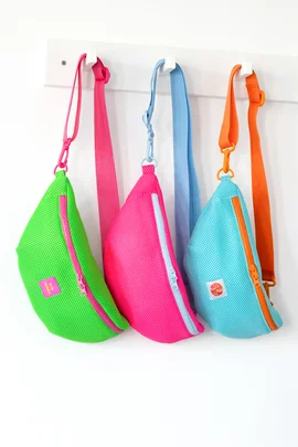 Schnittmuster Bauchtasche aus Air Mesh selber nähen