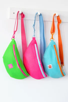 Schnittmuster Bauchtasche aus Air Mesh selber nähen