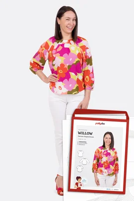 Papierschnittmuster Raglanbluse Willow