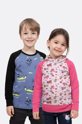 Kinder-Raglanshirt "Leo"