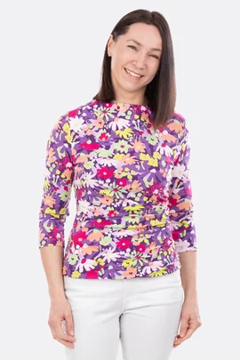 Schnittmuster für Damenshirt mit Drapierung zum selbernähen