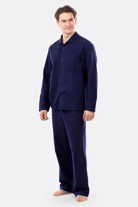 Schnittmuster Pyjama Herren Flanell klassisch nähen