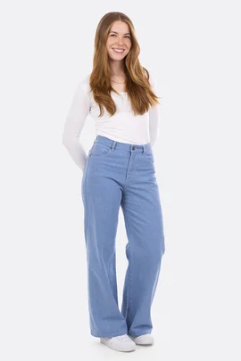 Schnittmuster Jeanshose Wide Leg High Waist nähen