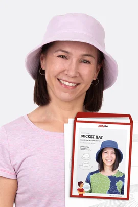 Papierschnittmuster Bucket Hat Sonnenhut aus Frottee selber nähen