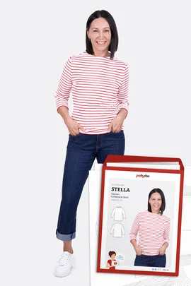 Papierschnittmuster Stella Turtleneck Shirt selber nähen