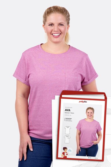 Papierschnittmuster für Damen T-Shirt Ava zum Selbernähen