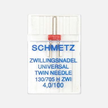 Schmetz Nähmaschinennadel Zwillingsnadel Universal 4mm 100