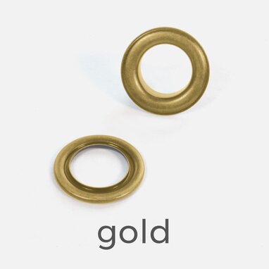Metall-Ösen, Durchmesser 14mm, gold