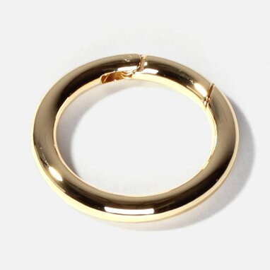Ring Schnappverschluss Gold 40mm