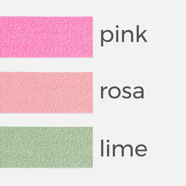 Gummiband Meliert 40 mm, pink, rosa, lime