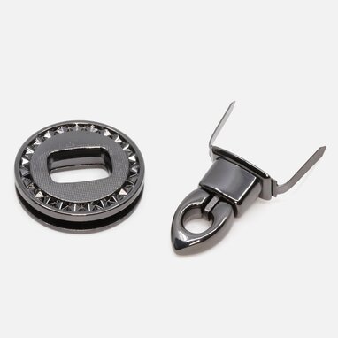 Taschenverschluss Flip-Lock Gunmetal