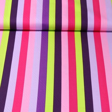 Baumwolle Popeline "Summer Stripe" Multicolor