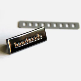 Handmade Label Gunmetal 