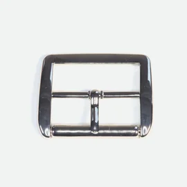 Gürtelschnalle 40 mm Silber