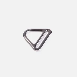D-Ring mit Steg 40 mm Silber