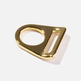 O-Ring mit Steg Taschenzubehoer 25 mm Gold