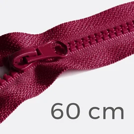Jacken Reißverschluss teilbar 60 cm, bordeaux
