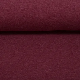 Sweatstoff Swafing Eike - Melange Bordeaux