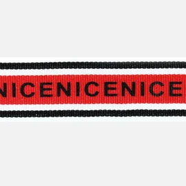 Ripsband NICE 30 mm rot