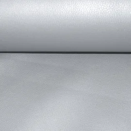 Kunstleder silber glaenzend