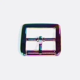 Gürtelschnalle metallic Regenbogen Taschenzubehör