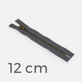 Jeans Reißverschluss Metall Messing 12 cm