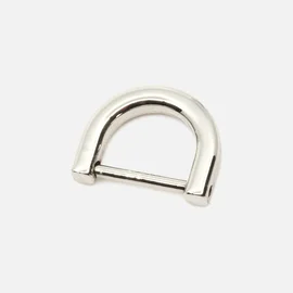 D-Ring, silber, 12mm
