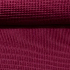 Waffelpique uni beere