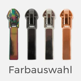 Metall-Zipper 4 Stück für 4mm Raupe Farbauswahl