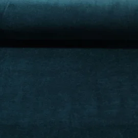 Nicki Stoff Velours Petrol