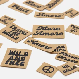 SnapPap Label Bogen Hippie