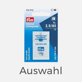 PRYM Nähmaschinennadel Zwillingsnadel Universal 80-100