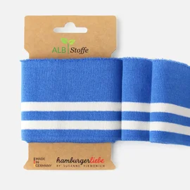 Cuff Me College Strick Blau Weiss