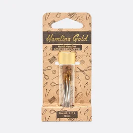Handsticknadeln gold 10 Stück