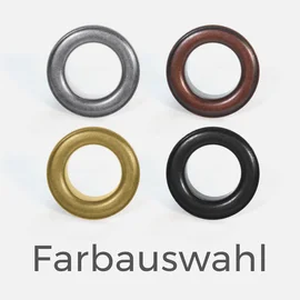 Metall-Ösen,, Durchmesser 14mm, verschiedene Farben