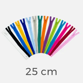 15er Pack Reissverschlüsse 25cm Länge