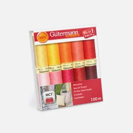 Nähfaden-Set Allesnäher Rottöne 10x100m