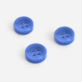 Knopf Perlmutt-Optik Kobaltblau