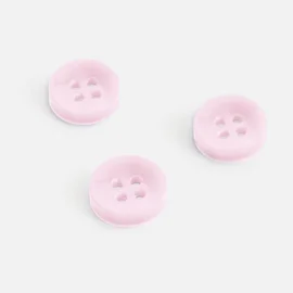 Knopf Perlmutt-Optik Rosa