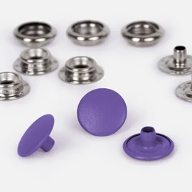 Anorak Druckknoepfe 15mm 10 Stück lila