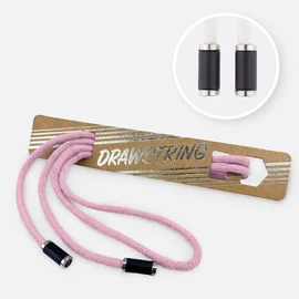 Kordel 5 mm mit silber Enden Länge 115cm Lila